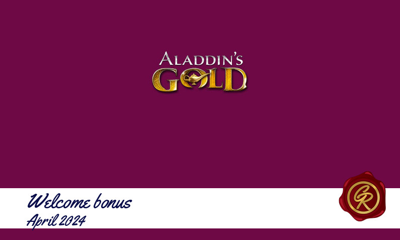 Latest Aladdins Gold Casino recommended bonus April 2024