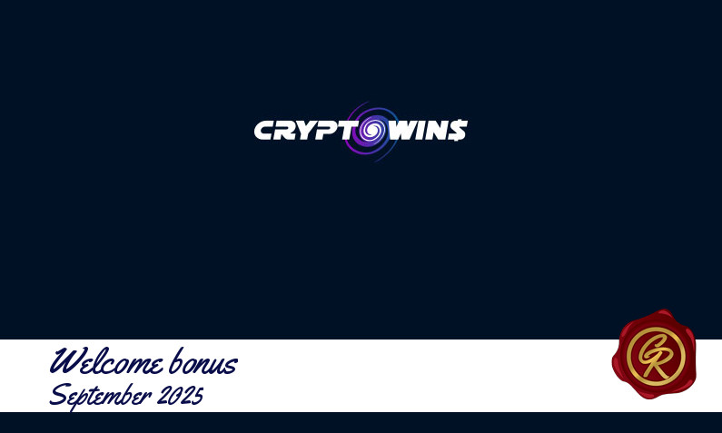 Latest CryptoWins recommended bonus