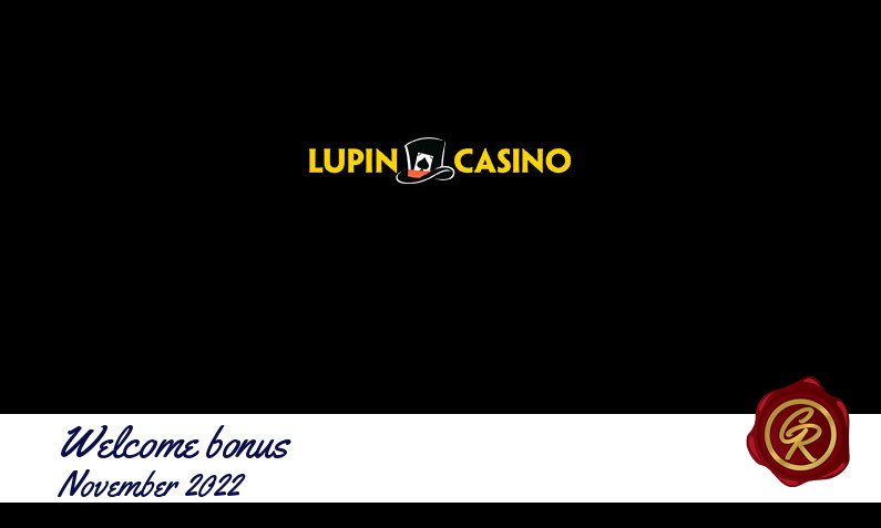 Latest Lupin Casino recommended bonus November 2022, 50 Freespins