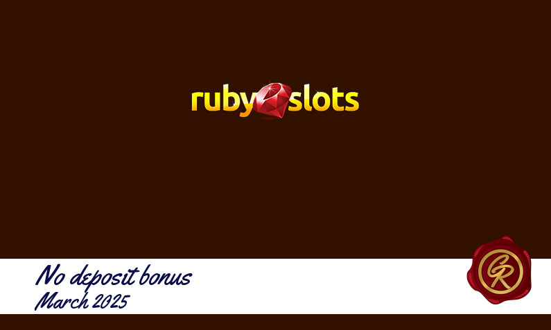 Latest no deposit Ruby Slots Casino registration bonus March 2025, 35 Bonus spins