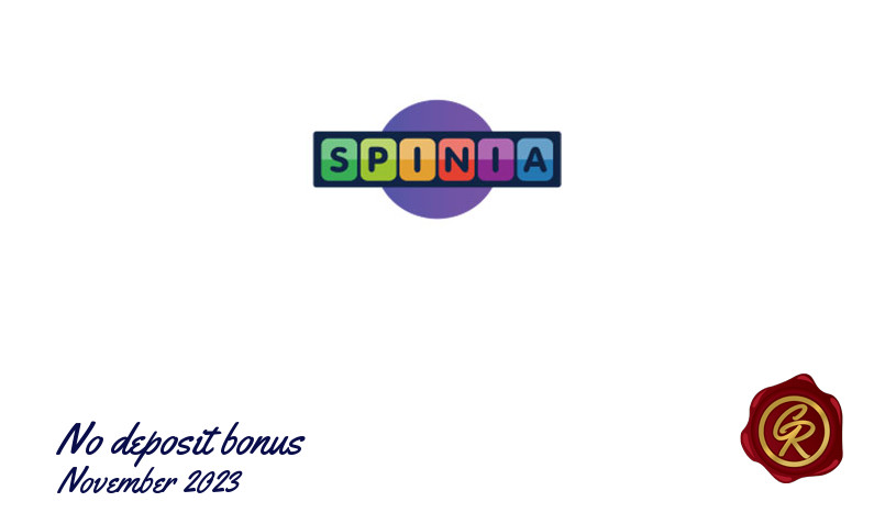 Latest no deposit Spinia Casino registration bonus November 2023, 15 Spins