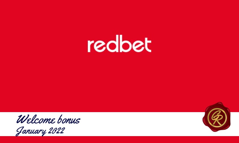 Latest Redbet Casino recommended bonus January 2022