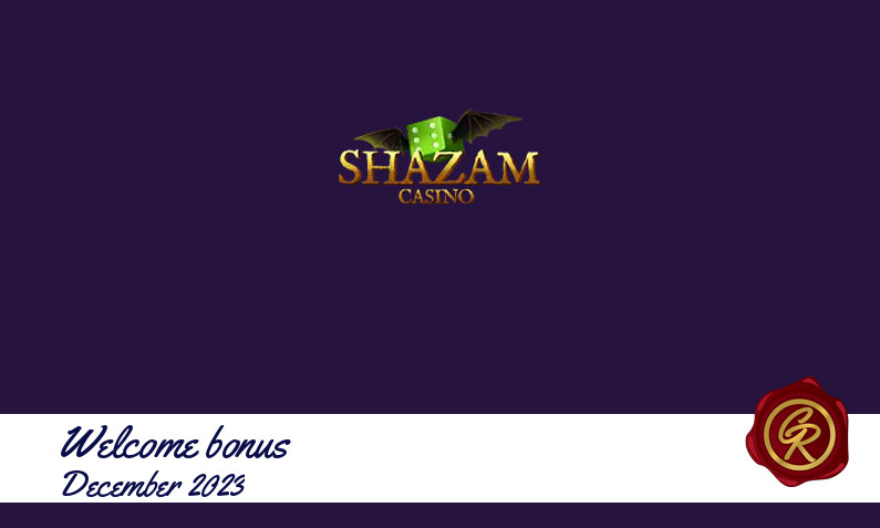 Latest Shazam recommended bonus December 2023, 40 Freespins