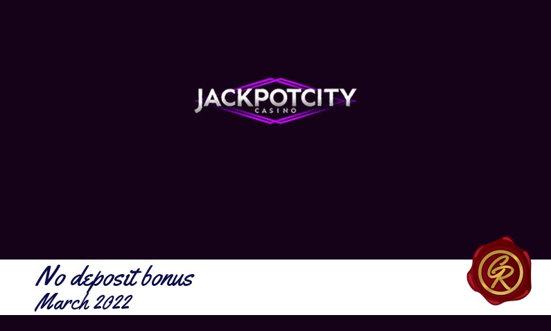 New no deposit bonus from Jackpot City Casino March 2022, 50 Free spins
