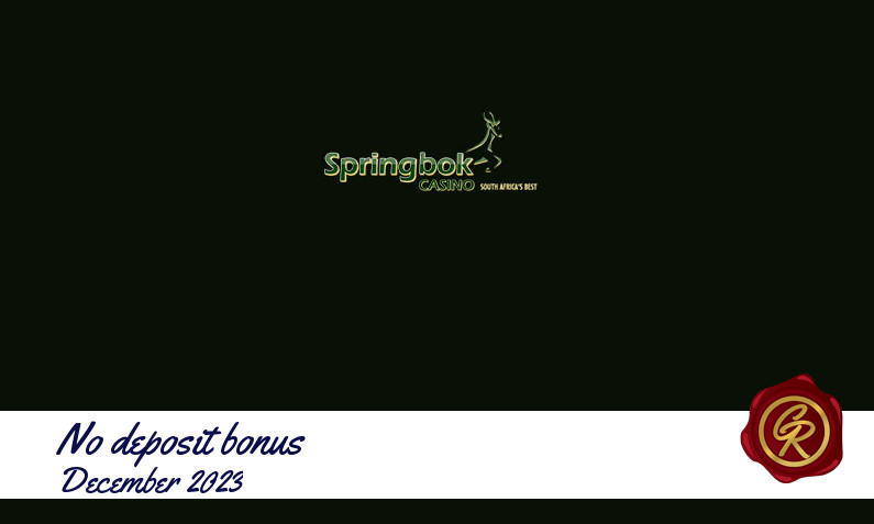 New no deposit bonus from Springbok Casino December 2023