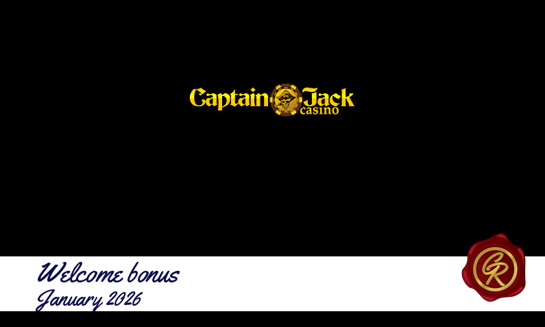 New recommended bonus from Captain Jack January 2026, 35 Extra spins