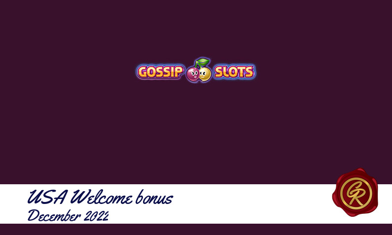 New recommended USA bonus from Gossip Slots Casino, 165 Free spins bonus